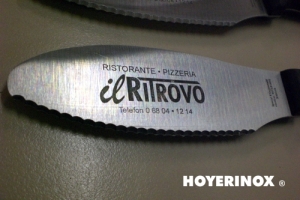 Pizzamesser GASTRO mit Werbegravur Ritrovo